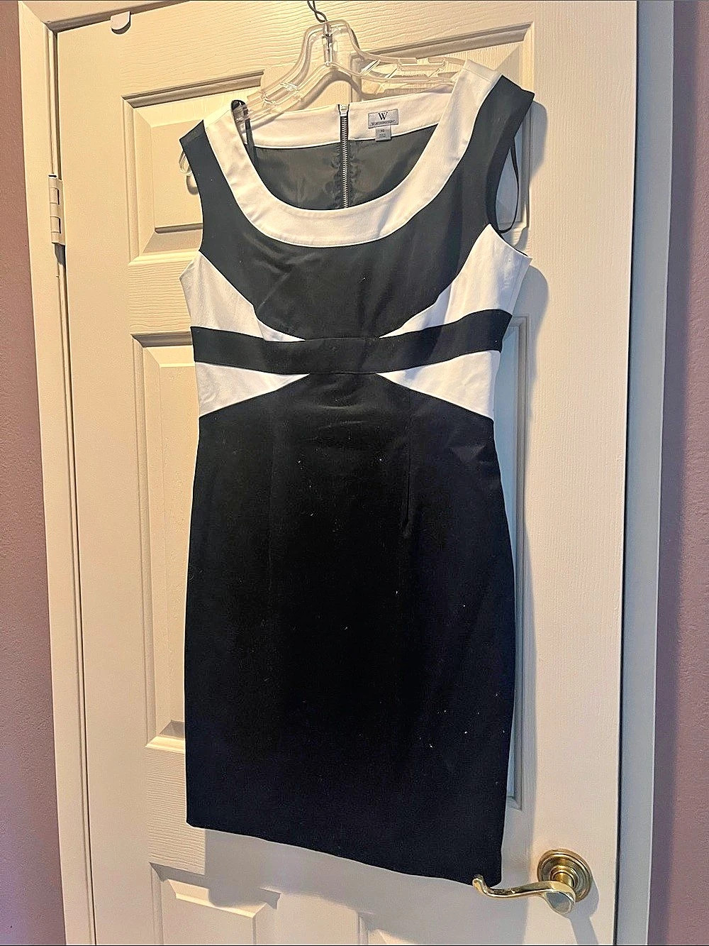 Worthington Color Block Mini Dress Size 10 Like New